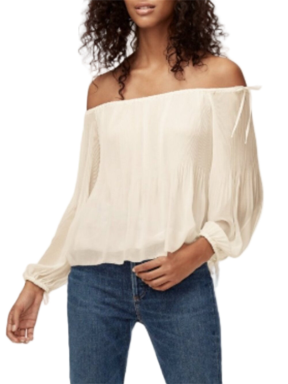 Wilfred Aritizia Tallence Blouse White Cream Birch SZ Medium